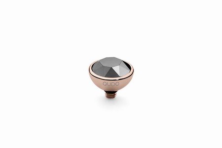 Qudo Rose Gold Topper Bottone 10mm - Light Chrome